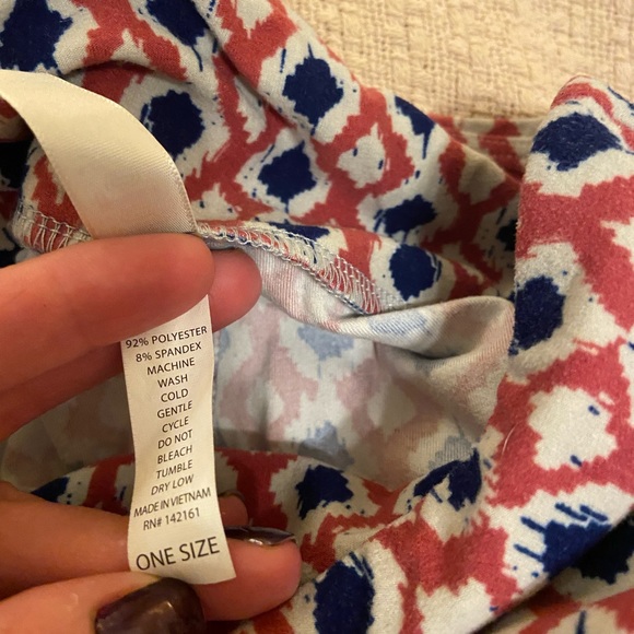 Lularoe Plaid Style leggings - Picture 3 of 3